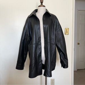 Aritiza Babaton Pelli Vegan Leather Shirt Jacket